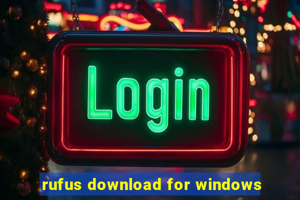 rufus download for windows